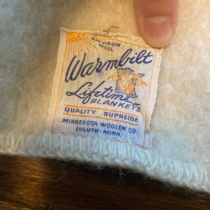 Heavy wool striped blanket